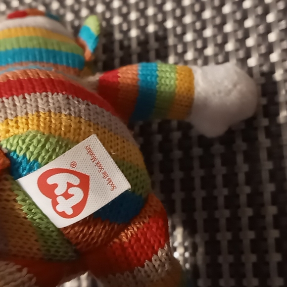 TY Beanie Baby - Socks the Sock Monkey (Stripes) 2011 💜 - Picture 4 of 8